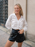 The Bomb Faux Leather Shorts