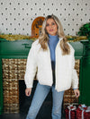 Just in Time Quilted Puffer Jacket - Bright White