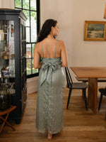 Janerio Green Maxi Dress