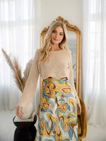 Ashley Crochet Long Sleeve Sweater