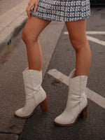 Raylynn Ivory Mid Calf Bootie