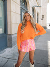 Mia Turtleneck Sweater - Orange