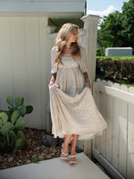 Zoey Cream Maxi Dress