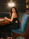 Life of the Party Feather Jumpsuit