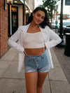 Essential Boyfriend Blazer-White