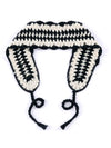Black and White Crochet Headband