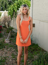 Tangerine Knit Mini Dress