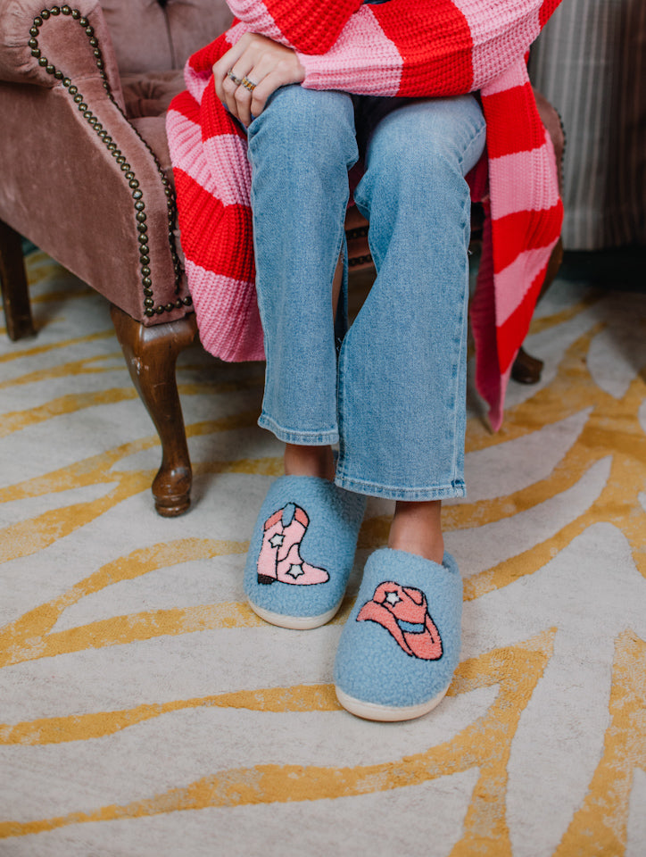 Cozy Cowgirl Slippers