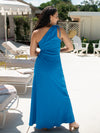 Bailee One Shoulder Maxi Dress - Cobalt Blue